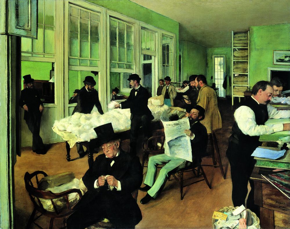  - Un bureau de coton à la Nouvelle-Orléans, E. Degas ; Musée des Beaux-Arts Pau, reproduction : Jean-Christophe Poumeyrol - 
