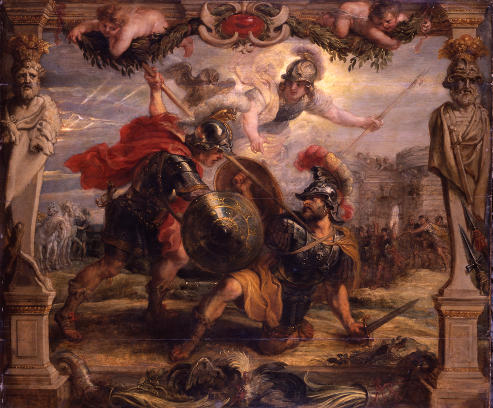  - RUBENS Pierre-Paul, Achille vainqueur d'Hector, huile sur bois, 1632, Musée des Beaux-Arts, Pau, reproduction : Jean-Christophe Poumeyrol - 