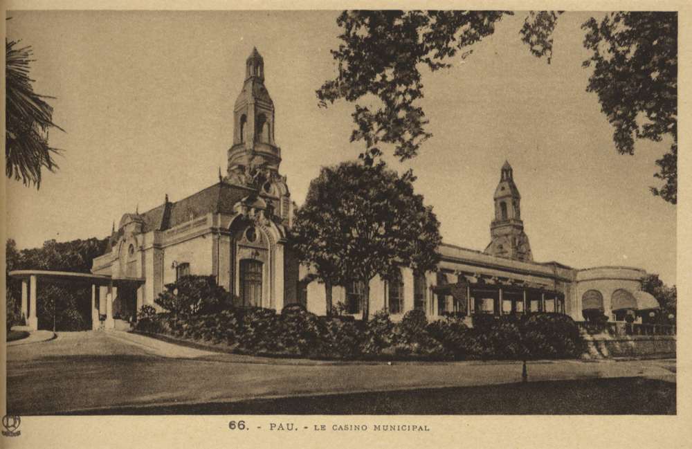  - Pau : Le Casino Municipal ; carte postale ; Bibliothèque Patrimoniale Pau, cote C5-12 - 
