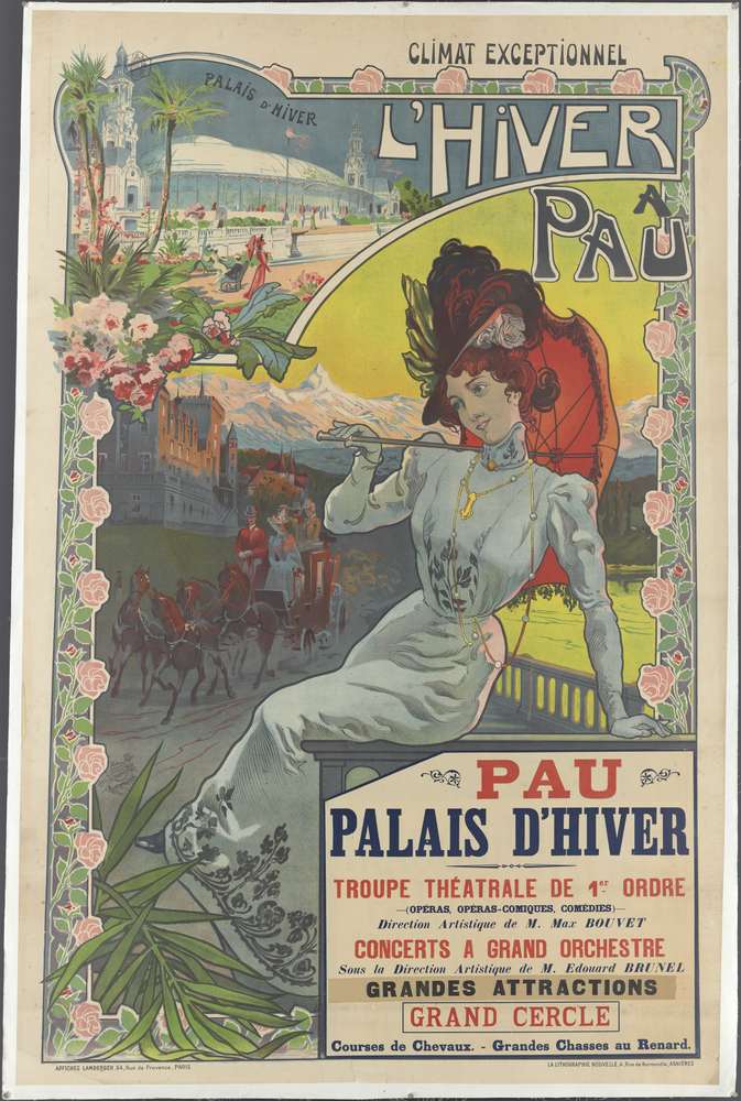 - L'Hiver à Pau ; affiche ; Bibliothèque Patrimoniale Pau, cote 240277 - 