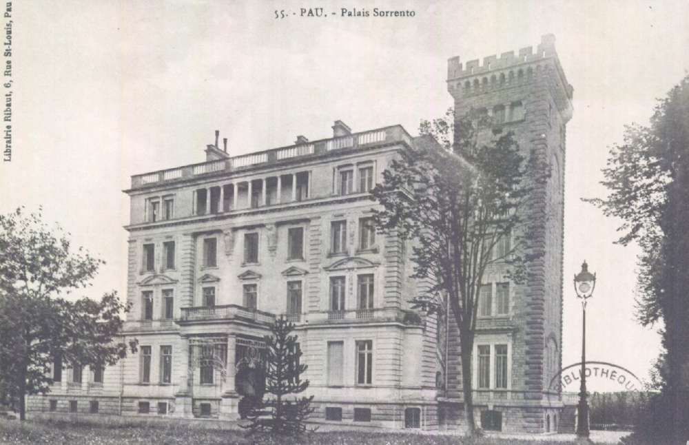  - Pau : Palais Sorrento, carte postale, Bibliothèque Patrimoniale Pau, cote 5-073-1 - 