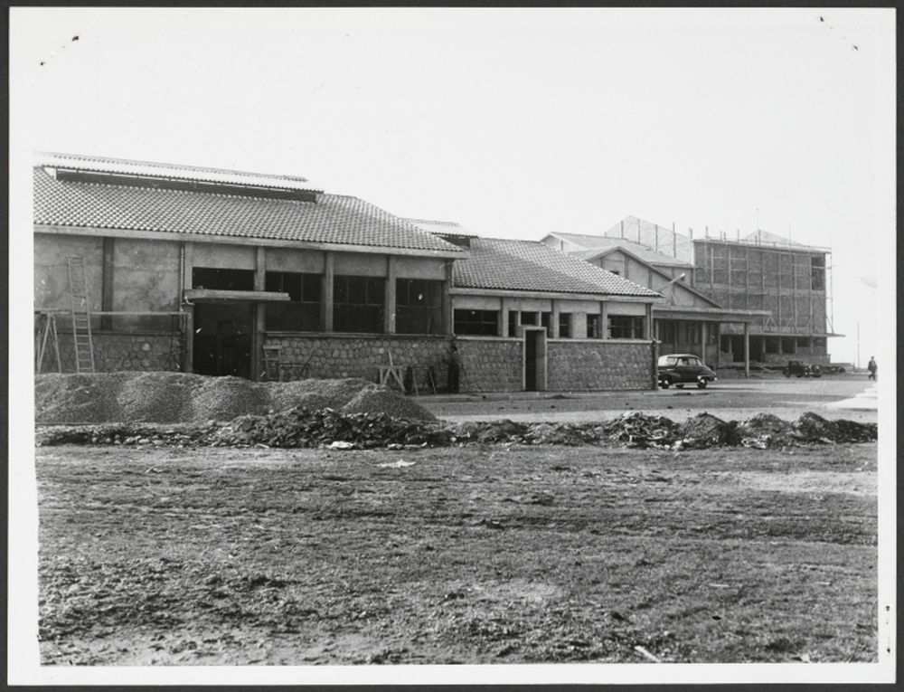  - Construction du nouvel abattoir municipal, 1952-53 ; Service communautaire des Archives Pau-Pyrénées, cote 33Fi66 - 