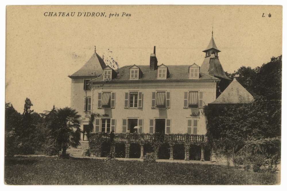  - Château d'Idron, près Pau, carte postale, Archives départementales des Pyrénées-Atlantiques, cote 8FI205-285-00903 - 